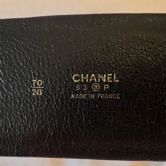 CHANEL Vintage Karl Lagerfeld 1993 Wide Black belt - Picture 13 of 16